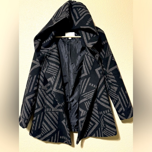 Aztec Hooded Pea Coat Women’s Medium - Picture 4 of 5